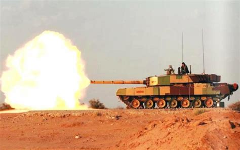 Indian Arjun Main Battle Tank Mbt In Action Bharat Military Review