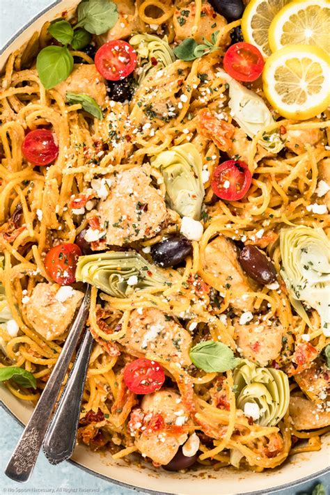 Mediterranean Pasta Recipe With Chicken No Spoon Necessary