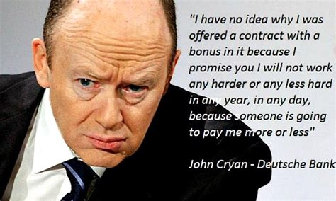 Bienvenue chez / welkom bij deutsche bank. Deutsche Bank CEO Cryan Derides Bonus Cult