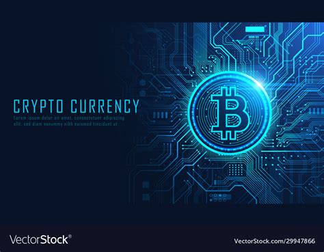 Bitcoin Cryptocurrency Royalty Free Vector Image