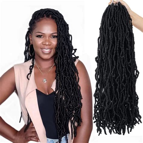 Buy Soft Locs Crochet Hair 24 Inch 6 Packs New Faux Locs Pre Looped Goddess Locs Super