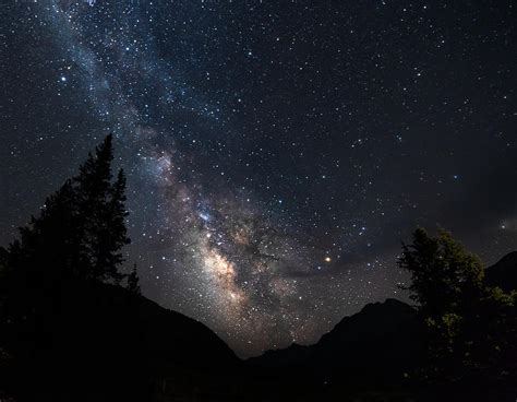 Milky Way Over Mountains Photograph By Chelli Zanotti Pixels