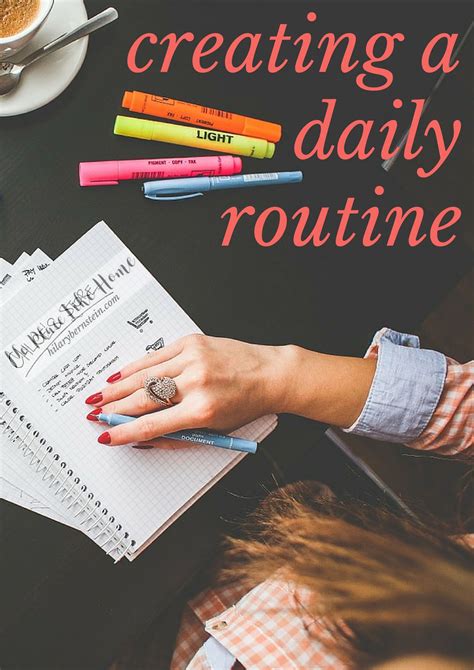 Creating Daily Routine | Daily routine, Routine, Daily