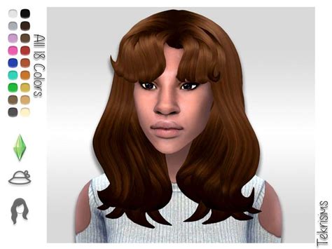 The Sims 4 Long Hair Bangs Cc Rewaformula