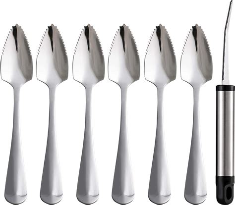 Grapefruit Spoons And Grapefruit Knife Set Of 7 Food Grade Stainless