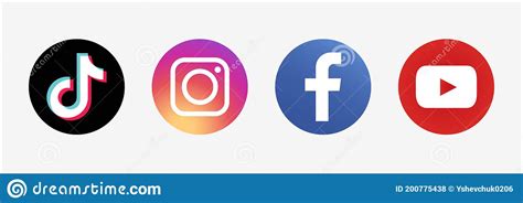 Tiktok Instagram Facebook Youtube Social Media Video Audio