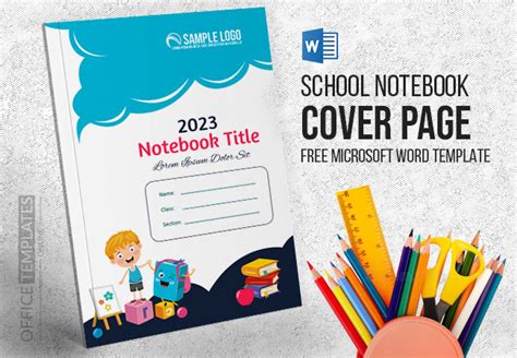 14 Free Notebook Cover Page Templates In Ms Word Format