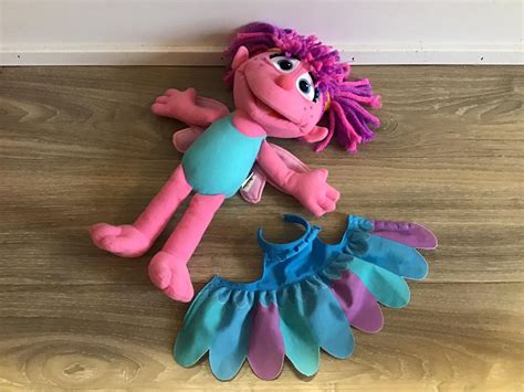 sesame street abby cadabby plush fairy doll stuffed toy hasbro etsy