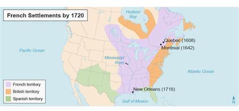 The Map Shows French Settlements By 1720 What Was The Primary Reason