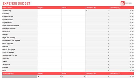 This is a time phased budget table template example of ppt presentation. Expense budget template - Business Expense budget formats in Excel / Word