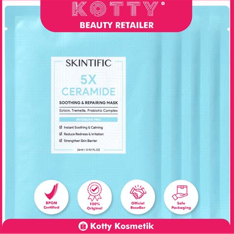 Jual Skintific 5x Ceramide Soothing And Repairing Sheet Mask Shopee