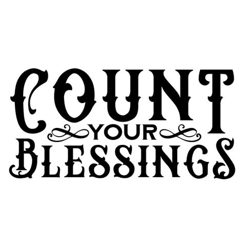Count Your Blessings Svg File