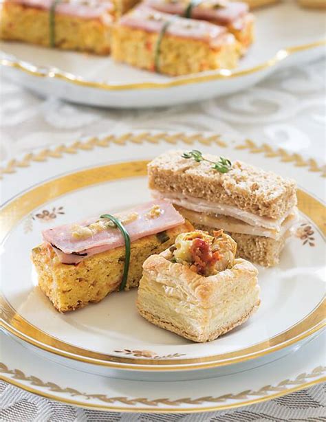 Ham Cornbread Canap S With Leek Chive Butter Teatime Magazine