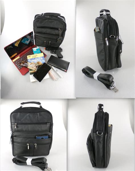 Leather Concealed Carry Travel Bag For Men Or By Camilleconceals