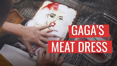 Lady Gaga Meat Dress Food Art Portrait By Duyen Huynh Creative Food