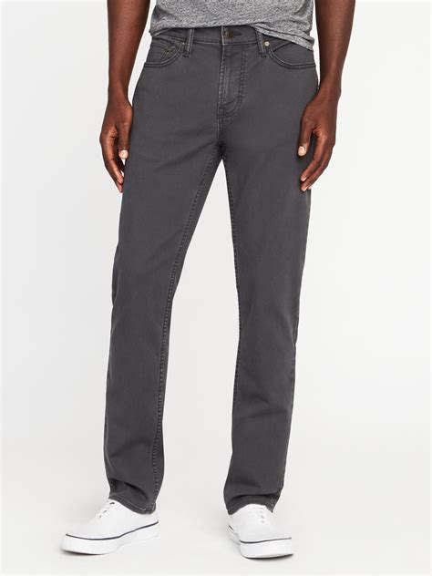 Slim Built In Flex Twill Five Pocket Pants For Men Old Navy