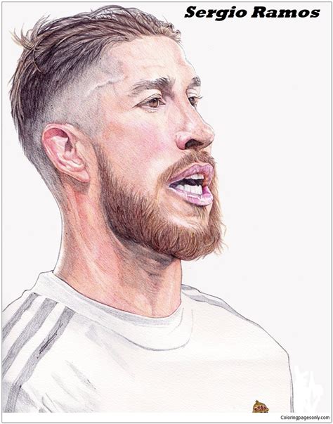 Sergio Ramos Image 4 Coloring Page Free Printable Coloring Pages