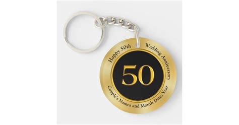 Inexpensive 50th Anniversary Ts For Husband Keychain Zazzle