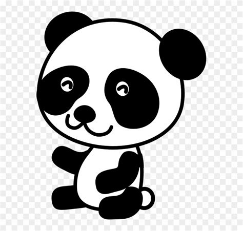 25 Baby Panda Cartoon Black And White 220386