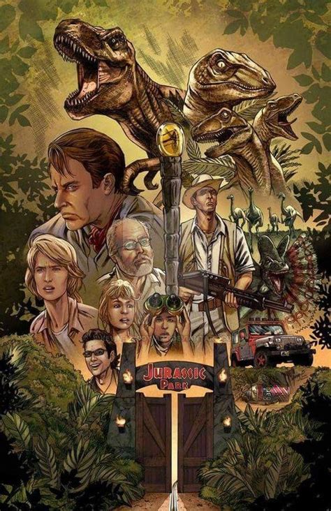 20 Prehistoric Artworks To Celebrate Jurassic Parks 25th