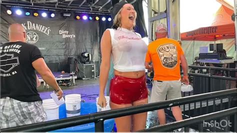 Kool Whip At The Wet T Shirt Contest In Daytona Bikeweek 2022 Dirty