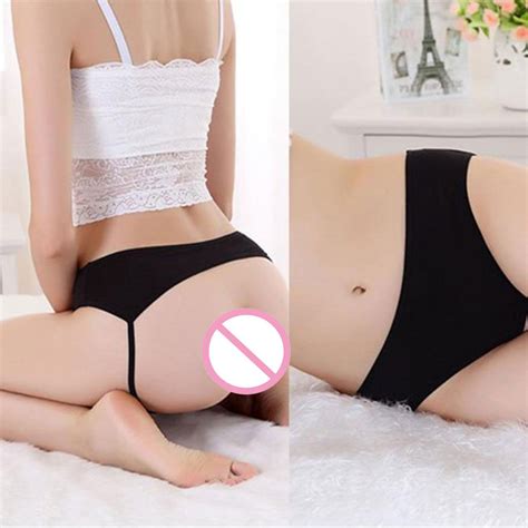 Women Sexy Lace Open Butt Backless Panties Thongs Lingerie Underwear