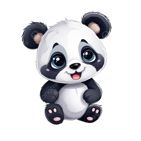 Cute Panda Cartoon Illustration For Kids Panda Clipart Cute Clipart