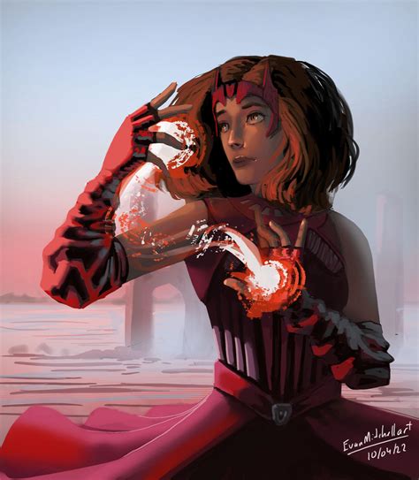 The Scarlet Witch By Me D Evanmitchellart On Instagram R