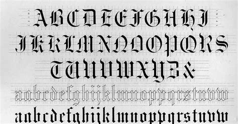 Old English Font Writing Callifonts Old English Gothic Style