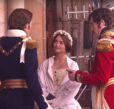 David Oakes Jenna Coleman And Tom Hughes Behind The Scenes For Victoria 2016 Victoria Bbc