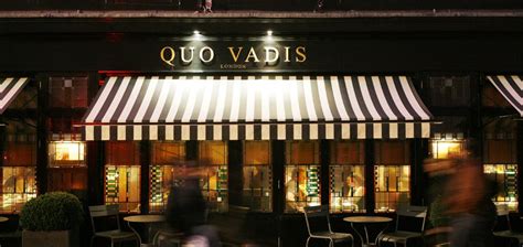 Quo Vadis Love It For Lunch In Soho All Time Classic Storefront