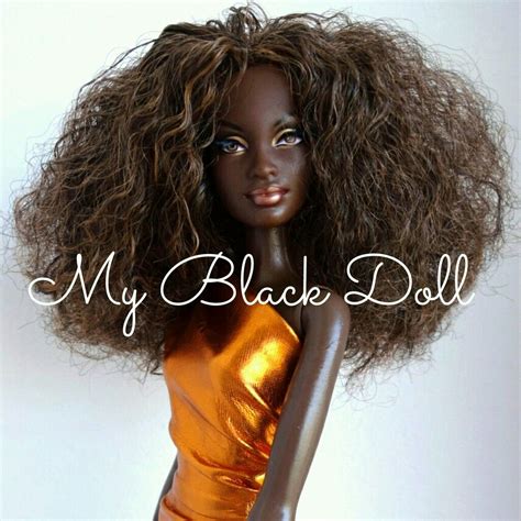 natural hair barbie made by my black doll