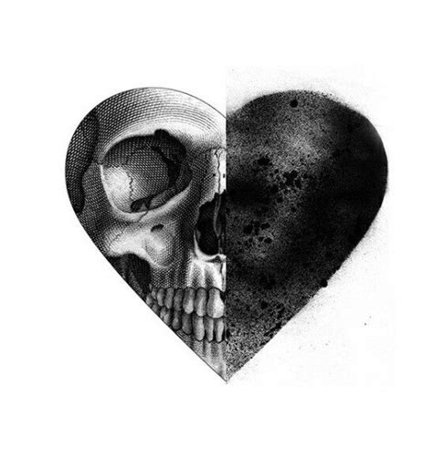Heart Skull Art 💀 💓 Skulls Drawing Skull Artwork Skull Girl Tattoo
