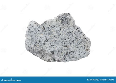Granite Igneous Rock Isolated On White Background Stock Image Image
