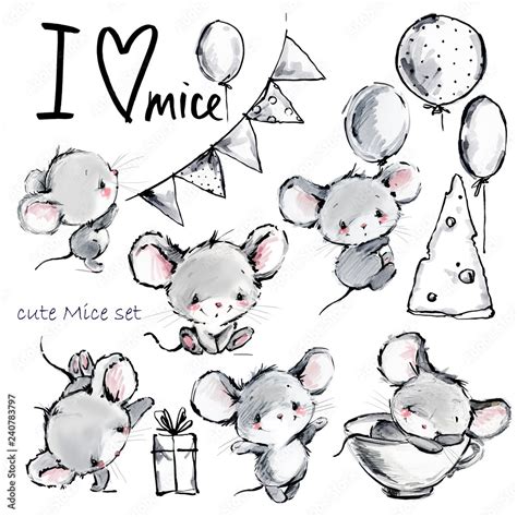 Chi Tiết 75 Về Cute Mice Drawings Tienganhchobe