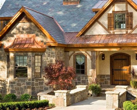 We Love Copper The Copper Roofing Accents Used Here Make This Cottage