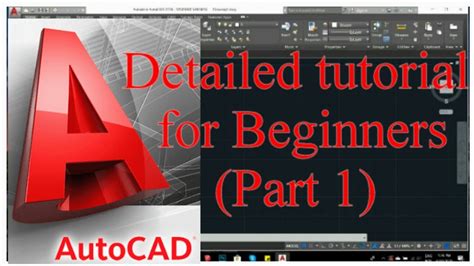 Autocad Tutorial For Beginners Part 1 Of 3 Youtube