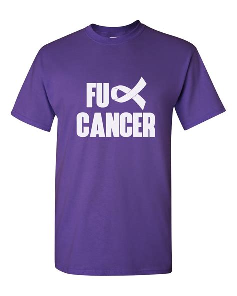 Fu Cancer Shirt Pancreatic Cancer Awareness Month Purple Ribbon T Shirt Support Tee
