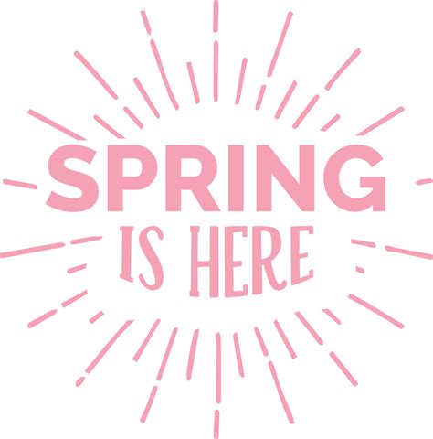 Spring Is Here Svg Cut File Circle Clipart Large Size Png Image