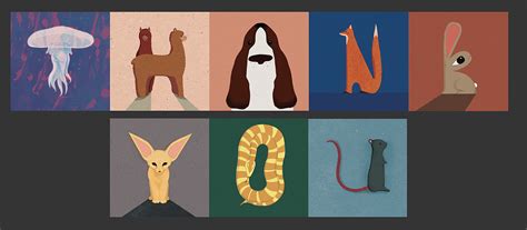 36 Days Of Type Animals And Alphabet On Behance