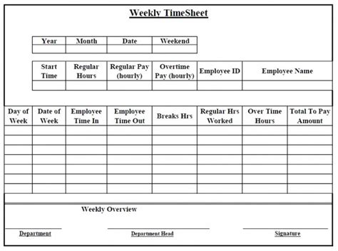 Download Weekly Timesheet Excel Template Exceldatapro