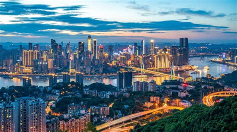 Premium Photo Night View Of Chongqing Architecture And Urban Skyline