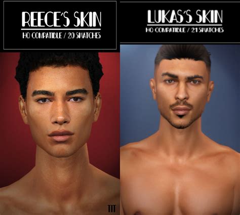 Sims 4 Cc Reece And Lukas Skin For Male [sfs] Sims 4 Cc Finds Sims Sims 4
