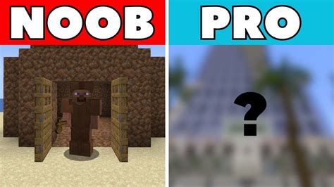 Reto De Construcción Noob Vs Pro En Minecraft Youtube