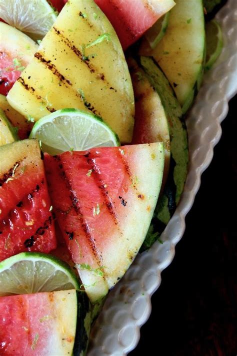 Grilled Watermelon With Chile And Lime Cooking On The Weekends