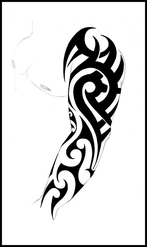 Arm Stencil Arm Outline Template Full Sleeve Tattoo Viraltattoo