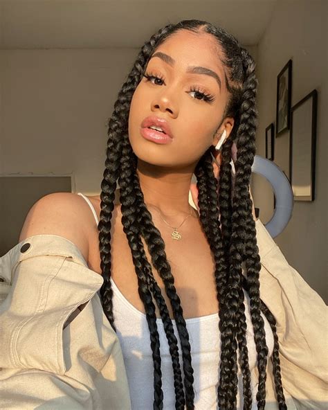 Women all over the world use braids to protect their beauty from environmental damage as well as show off their wild imagination. The Jumbo Knotless Braid Leads The Braided Hairstyles ...