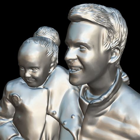 No345 Father And Daughter 3d Model Cgtrader