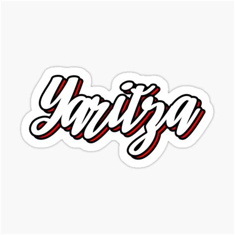Yaritza First Name Hand Lettering Design Sticker For Sale By Sulies