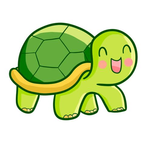 Best Cute Cartoon Turtles Walking Illustrations Royalty Free Vector